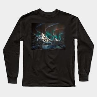 Majestic Northern Lights Long Sleeve T-Shirt